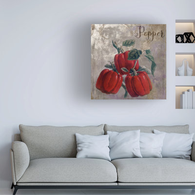 Bolog Sasha Medley Gold Peppers Canvas Art
