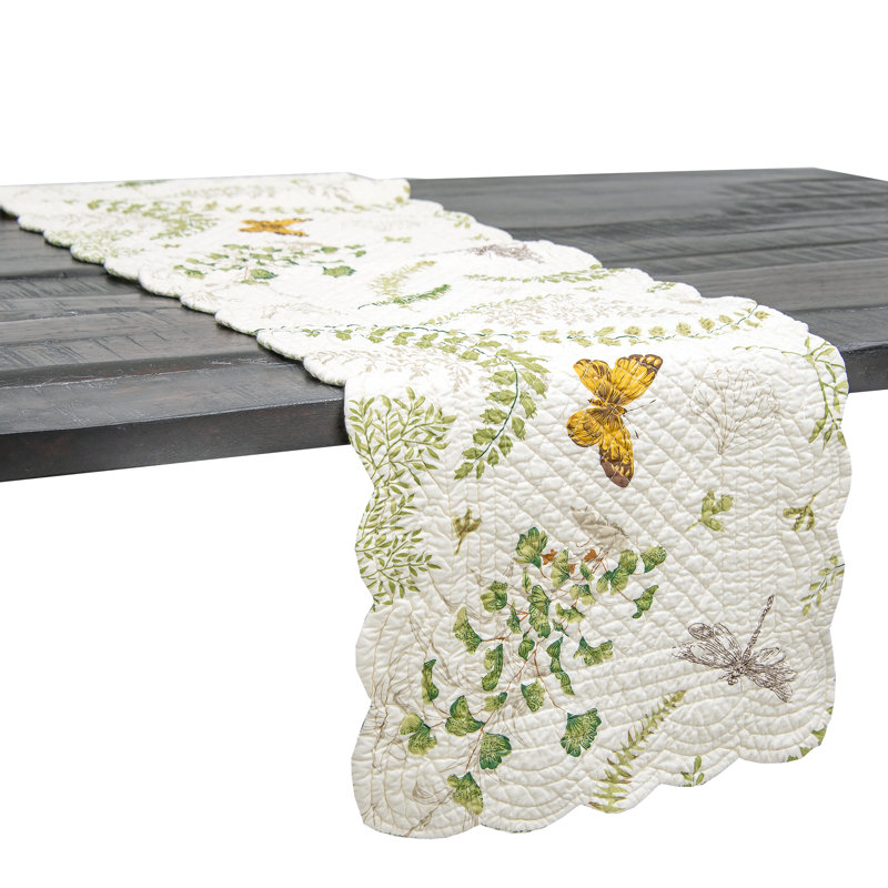 Glines Althea Cotton Quilted Table Runner