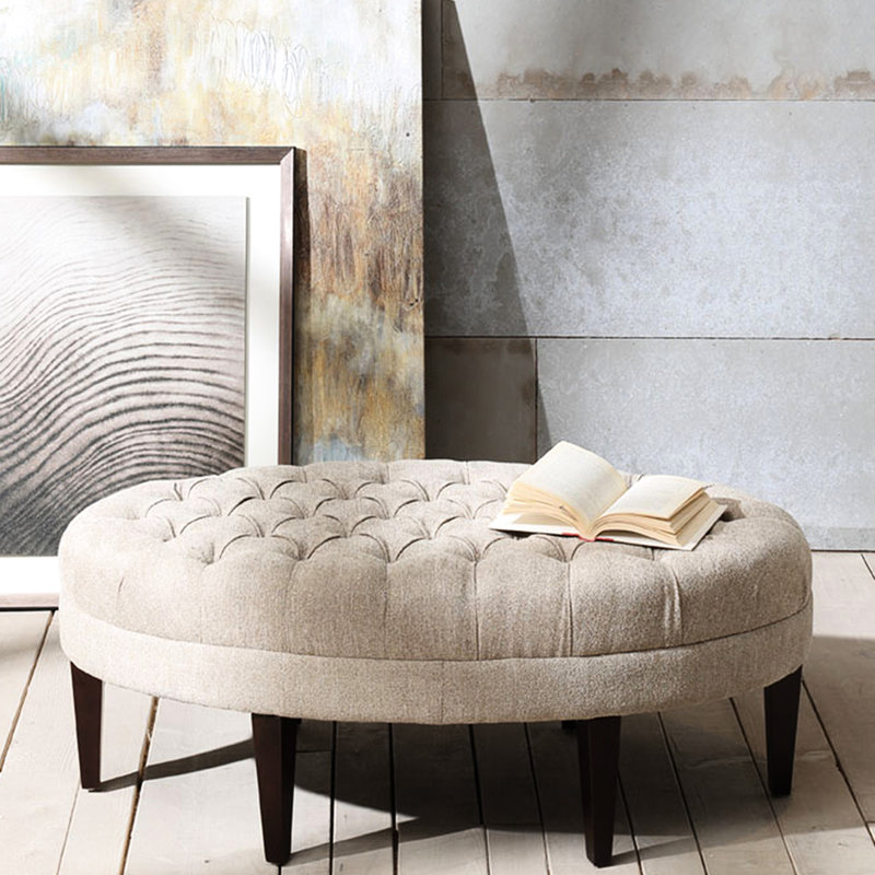 Beige avec dessus et pieds en bois - Conception inspirée de la planche de surf pour base solide en mousse