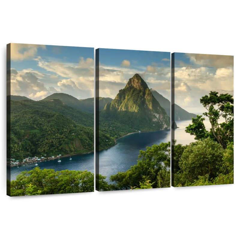 Rorry Saint Lucia Piton View, 48" H x 74" W