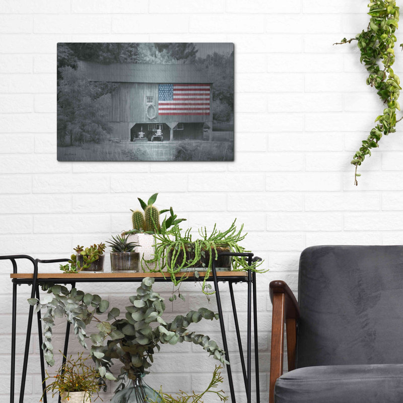 «Patriotic Farm I» par Lori Deiter, H 12 po x l 16 po