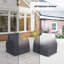 Housses en aluminium pour fauteuil club pivotant
