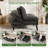 60.2" Upholstered Sleeper Sofa Bed Convertible Futon-324227909