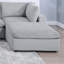 Ensemble de canapé modulaire en velours côtelé 7 pièces gris foncé 2X