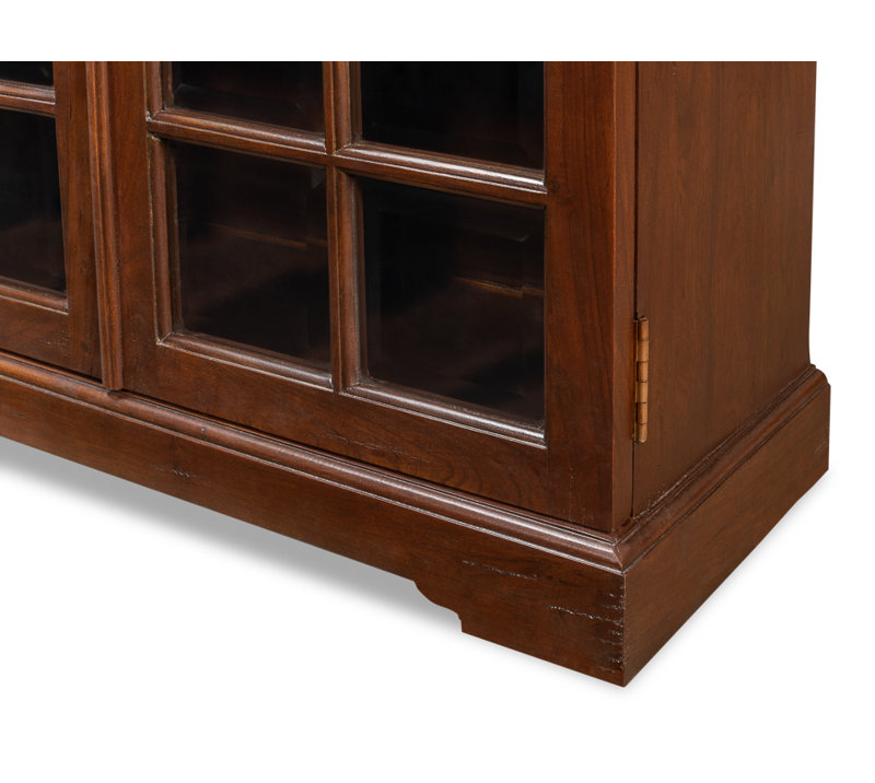 Morgan Solid Wood Bookcase, Walnut/Dark Brown