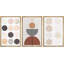 Cadre flottant style Mid-Century, 3 pièces, impression sur toile-79731370-79731372