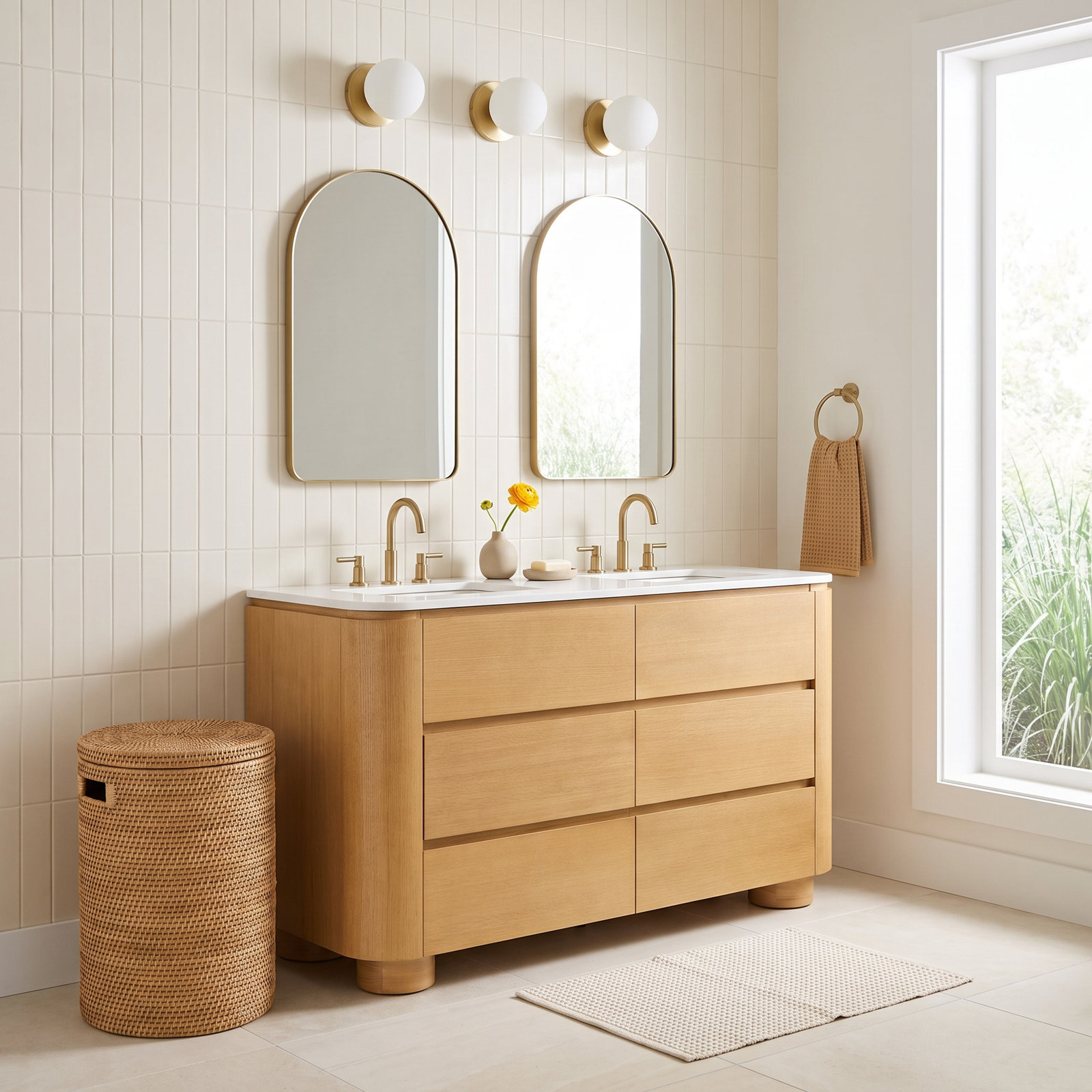 Mari Eucalyptus Single Bathroom Vanity, 60"