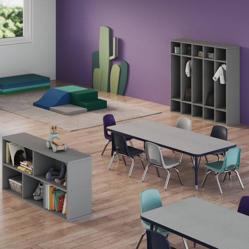 Chaise de classe empilable, Blue