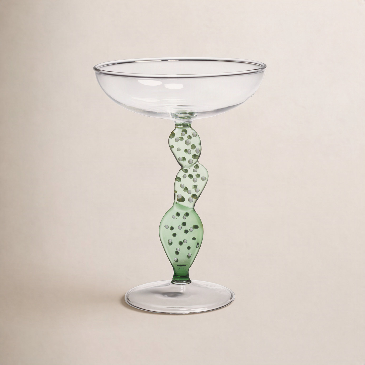 Tequila Martini Glass, Cactus Green