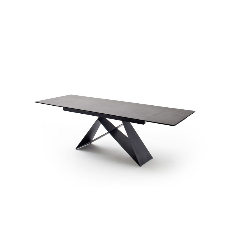 Reed Metal Base Dining Table, Anthrazit