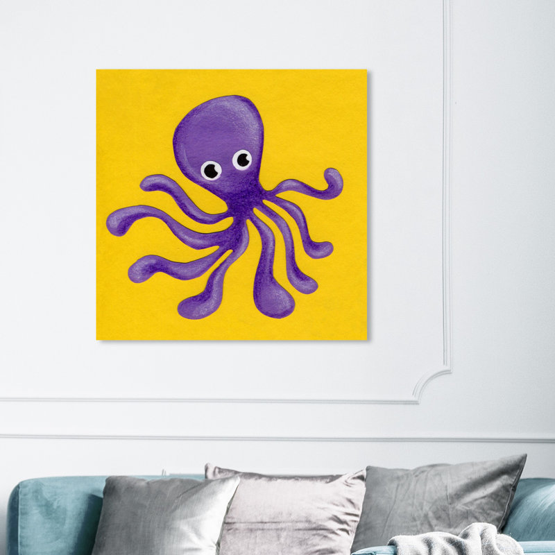 Art sur toile octopus Farris, H 36 po x l 36 po x P 1,5 po