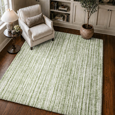 Tapis à rayures Shaggy Dream lavable à la machine de qualité supérieure