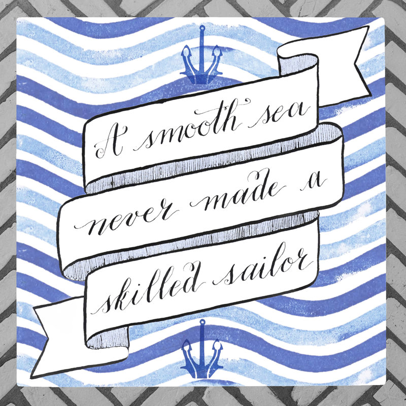M.L.MOAL Coastal Nautical & Beach Wall Decor on Ceramic