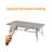 Aluminum Outdoor Dining Table for 8, Rectangle Patio Dining Table with 2.2" Umbrella Hole, 8 Person Outdoor Dining Table for Deck, Backyard, Garden, Poolside, Limed Oak-1274848649