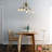 6 - Light Antique Gold Cluster Pendant