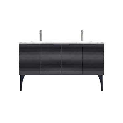 Ensemble de meuble-lavabo double 64 po Ariyannah