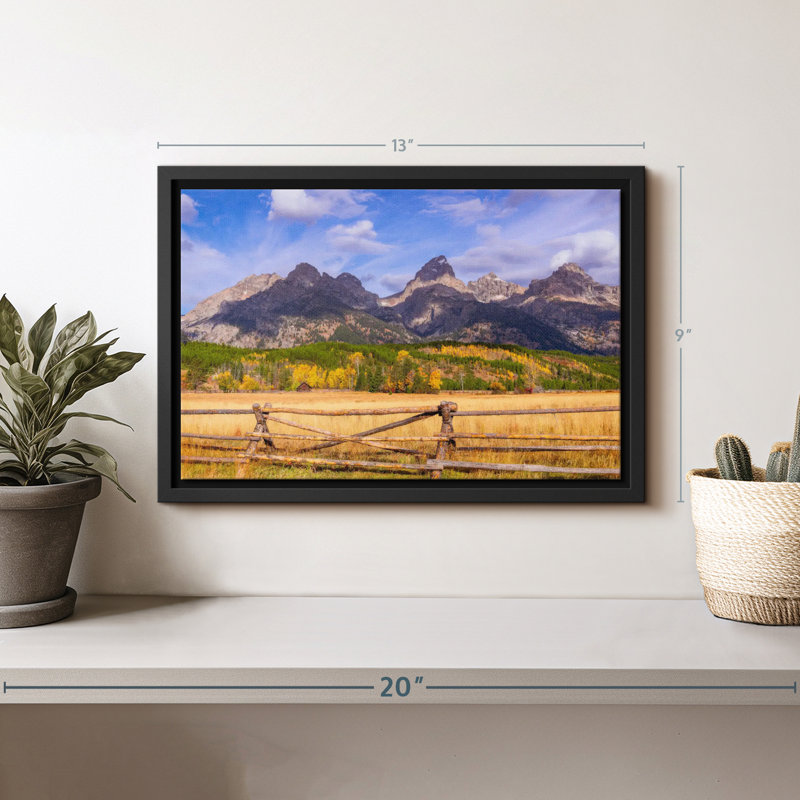 Impression sur toile Grand Teton, H 9 po x l 13 po