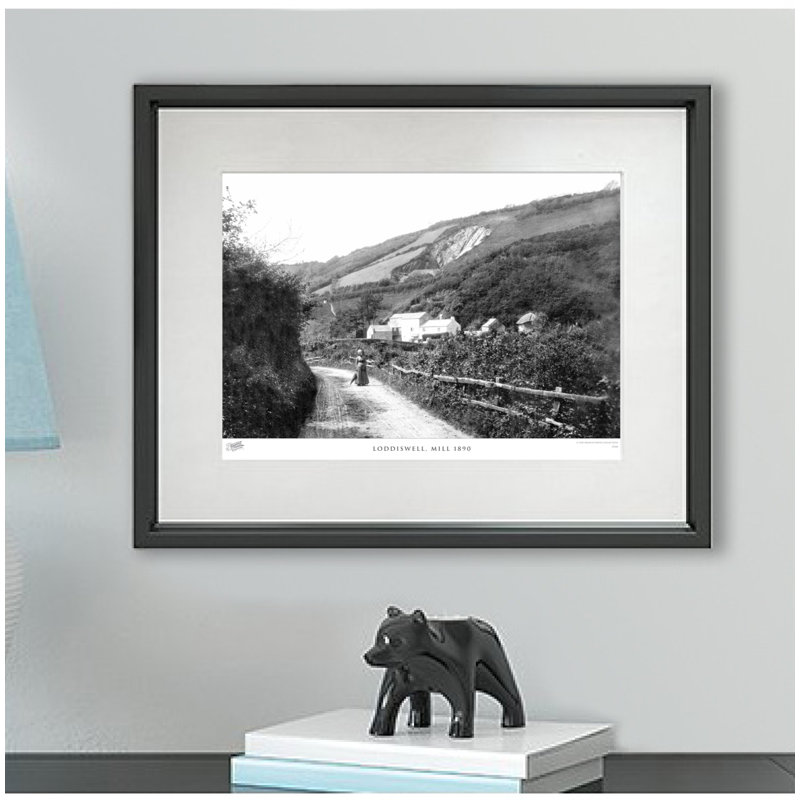 Loddiswell, Mill 1890 1 Piece Single Picture Frame Wall Art, 28cm H x 36cm W x 2.3cm D