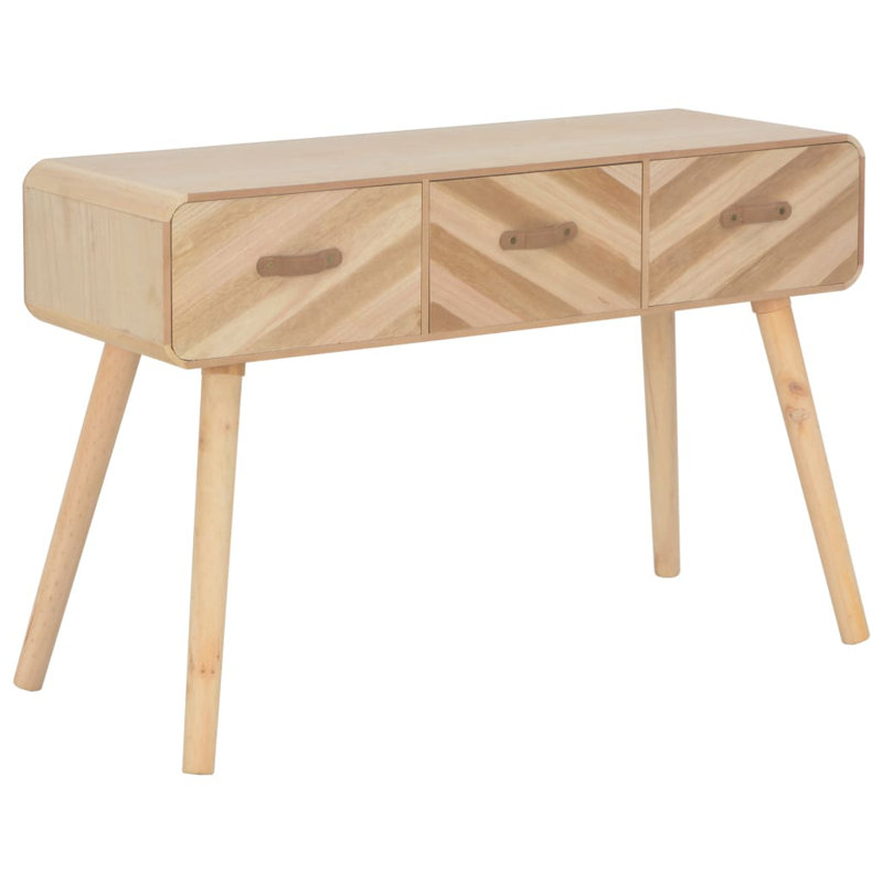 Console en bois massif 39,4 po