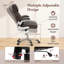  Fauteuil ergonomique pivotant en cuir de polyuréthane ergonomique avec accoudoirs rabattables