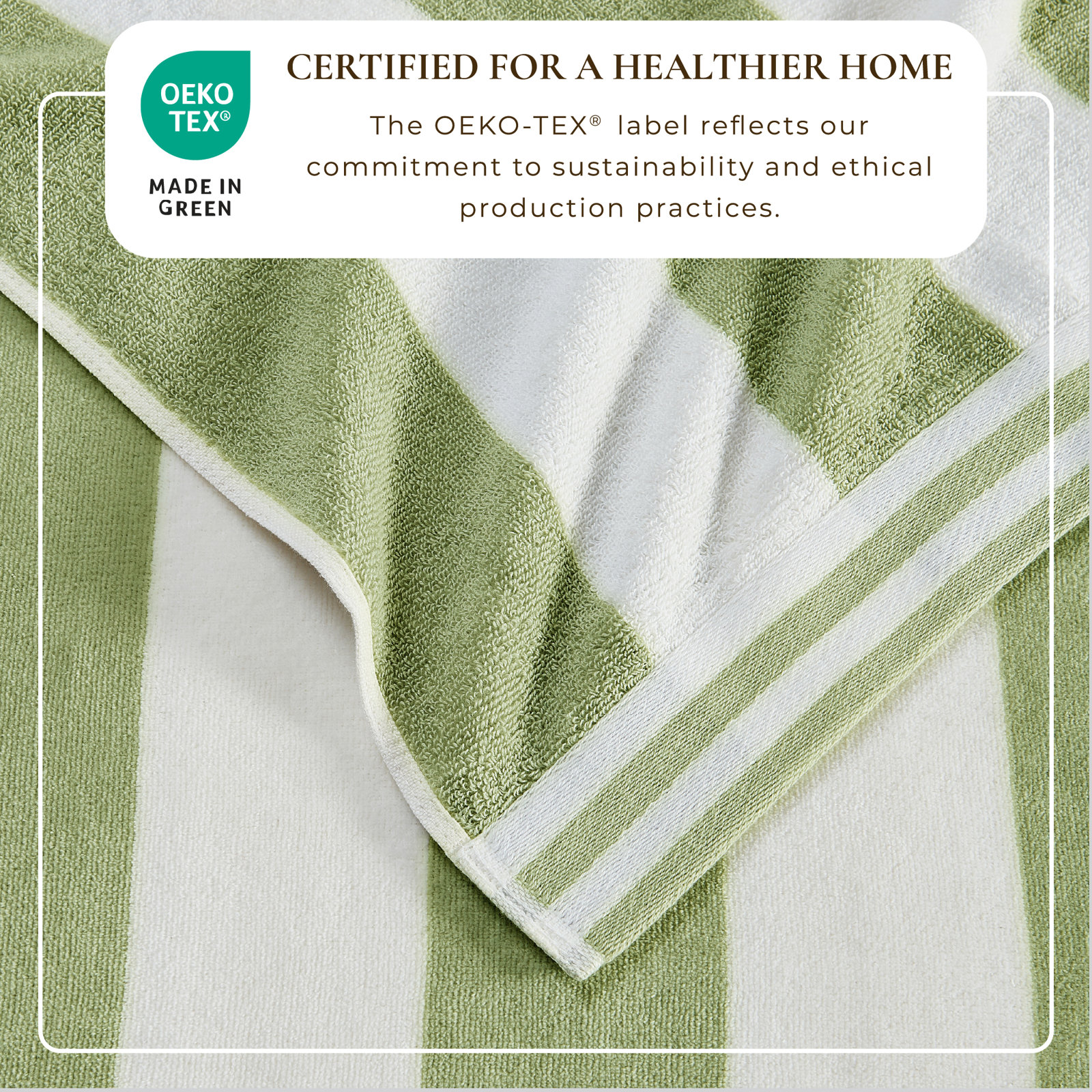 Edgartown Striped Cotton Beach Towels, Mixed