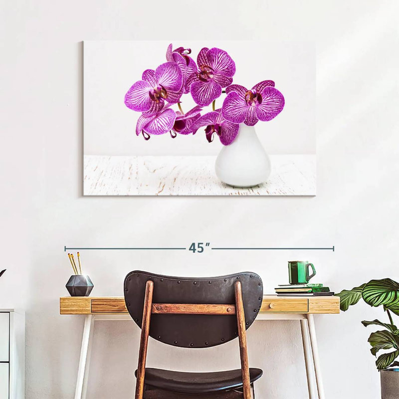 Orchids In A Vase, 26" H x 39" W