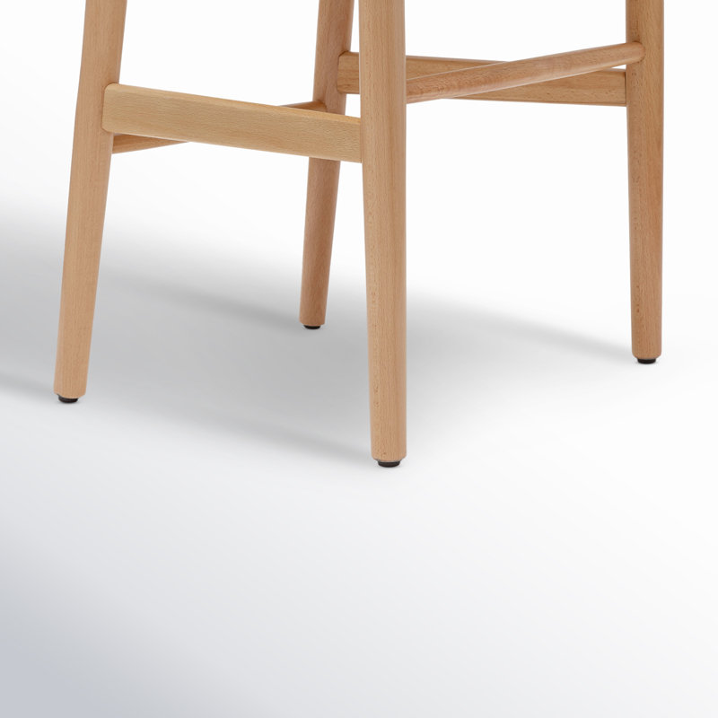 Chaise en bois massif Wyn, Naturel, 1