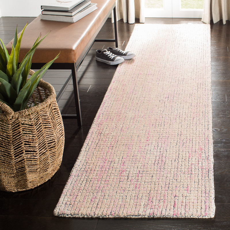 Cervantes Hand Tufted Wool Solid Color Rug, Runner 2'3" x 8'