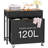 Laundry Sorter, Rolling Laundry Hamper With 3 Section Pull-out Bags-1381209206