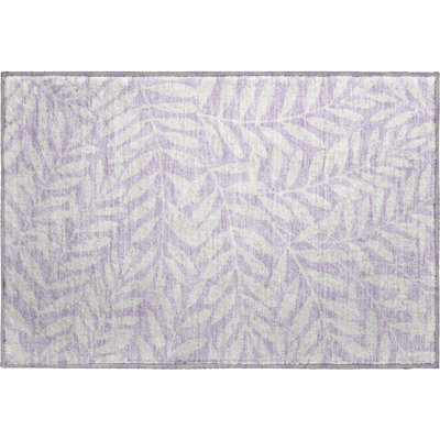 Premium Machine Washable Prisco Lavender Rug