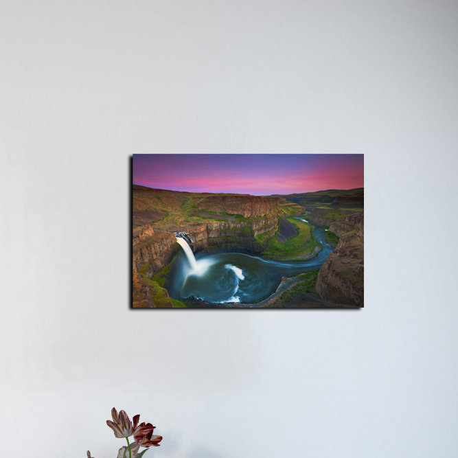 «Palouse Falls» par Jesse Estes, art mural sur toile, H 26 po x l 40 po x P 1,25 po
