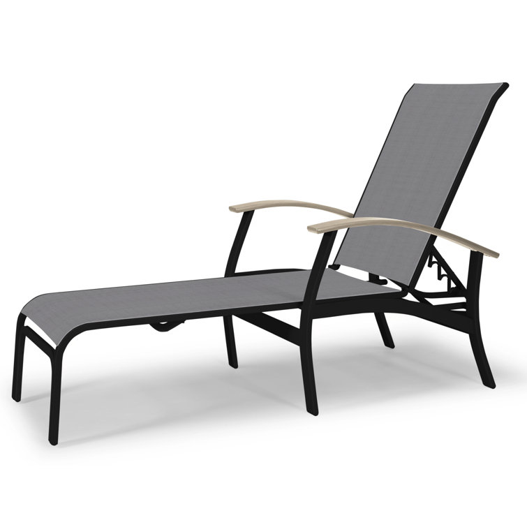 Askar Outdoor Rust-Resistant Metal Chaise Lounge