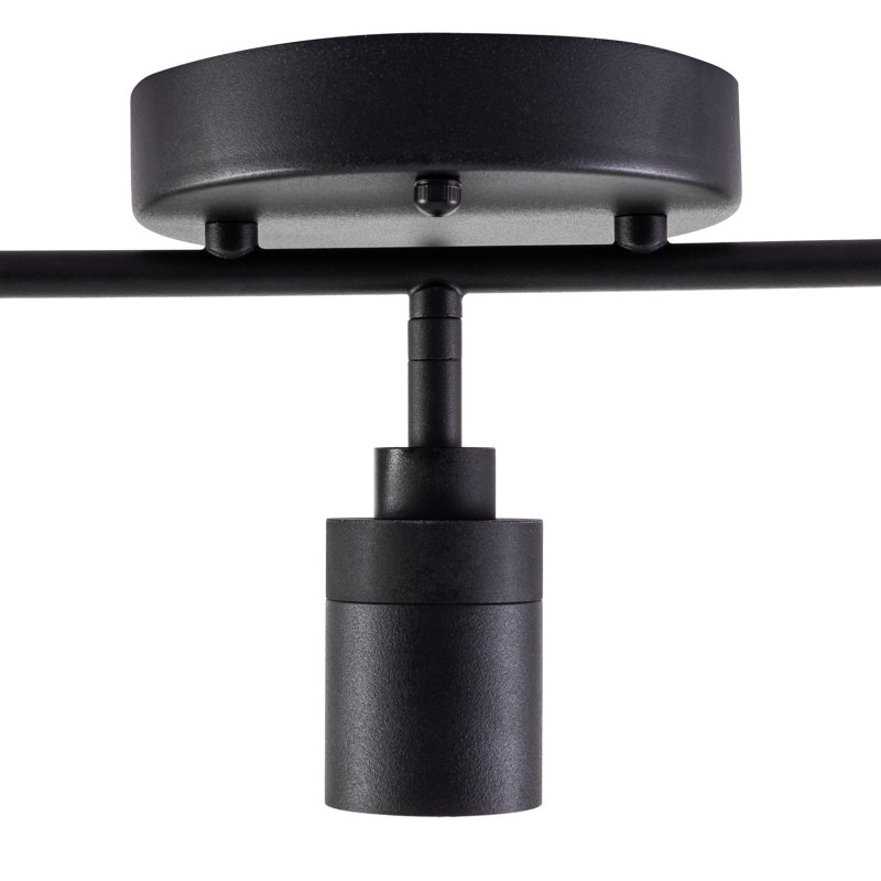 Shura Black and Gold Aluminum 3-Head LED Track Light