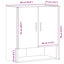 vidaXL Wall Cabinet Hanging Storage Cabinet Wall Cupboard Engineered Wood-664768171