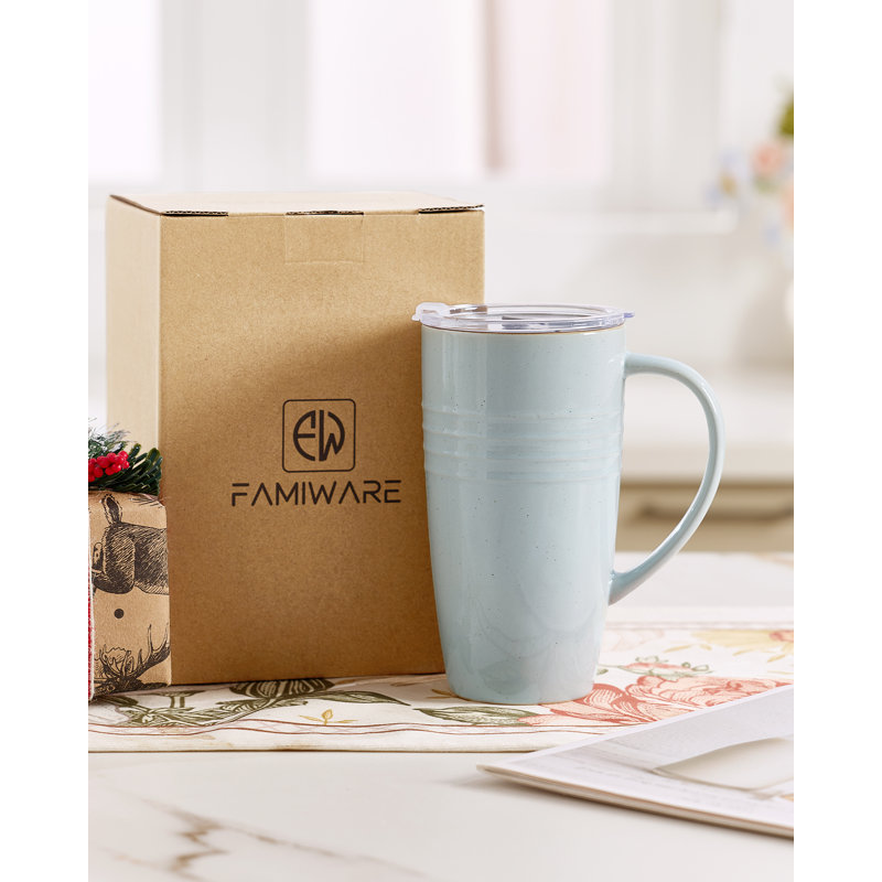Red Barrel Studio® 1 Piece Coffee Mug, Light Blue