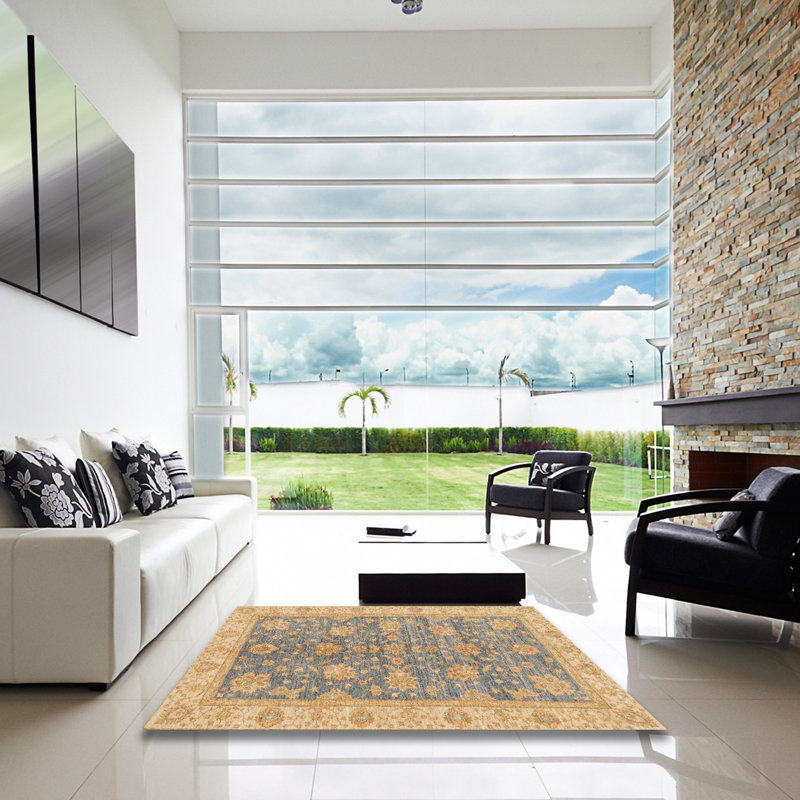 Tapis abstrait moderne 3577, Carré 3 pi
