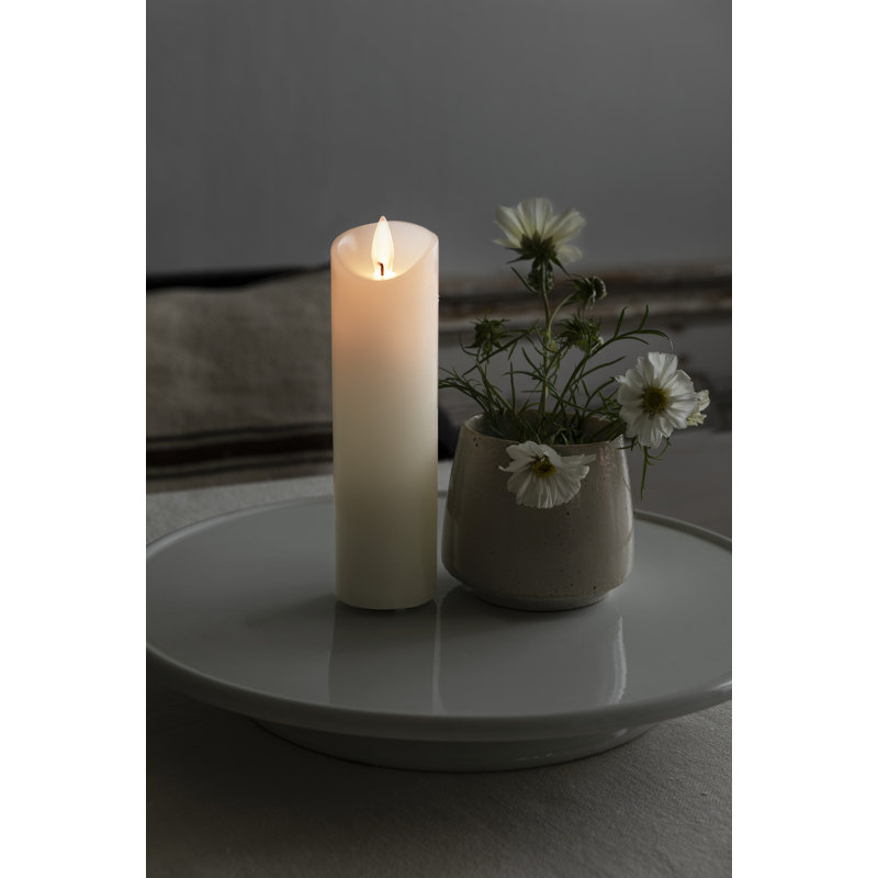 Unscented Flameless Battery Candle, 1, 17.8cm H x 5cm W x 5cm D