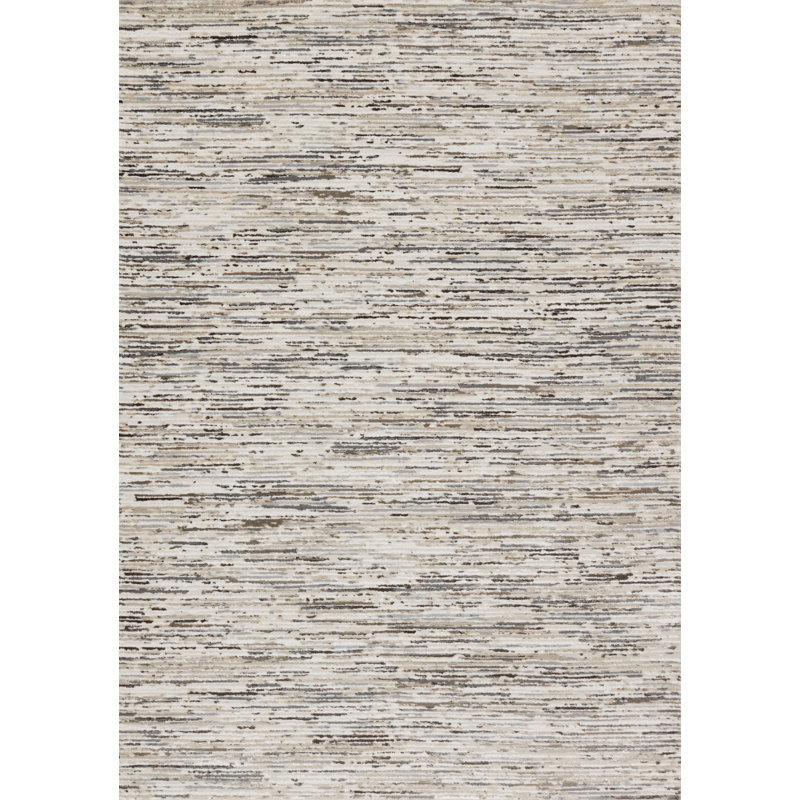 Versatile Beige Grey Cream Neutral Area Rug, Rectangle 2'7" x 4'9"