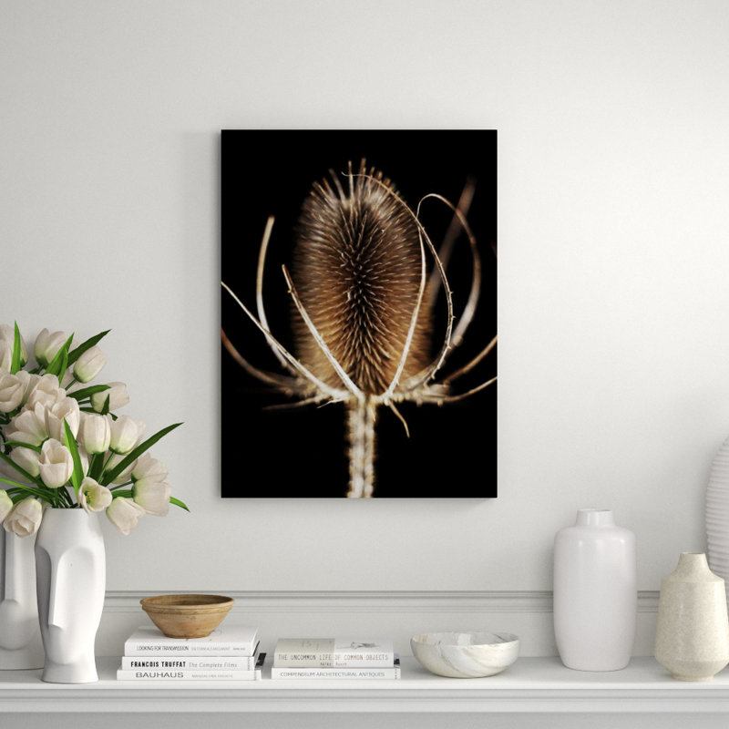 Thistle Detail I Print by Chris Dunker, 32" H x 24" W x 1.5" D, Glass Coat
