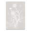 Simple blanc floral II sur toile