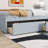 Solid Rubber Wood Bed with 2 Drawers-118019850