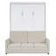 Lit escamotable double pleine grandeur avec coussin-1252596418