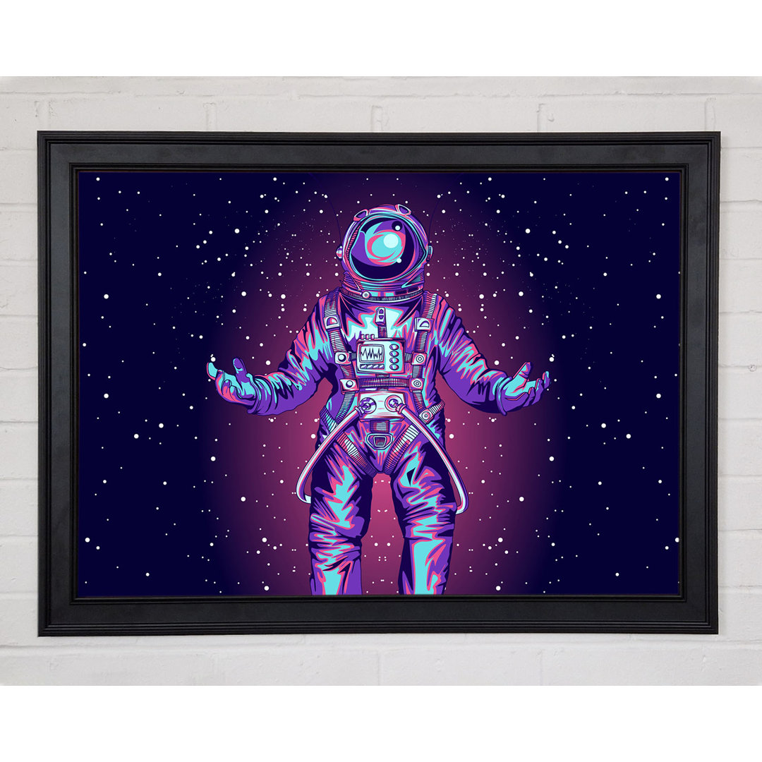 Leinwandbild Spaceman Star Purple