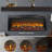 44 Inch Electric Fireplace With Remote, Flame, 1400W Heat, 5000 /H, Tempered Glass + Sheet Metal Material Wall Recessed Fireplace, Heating Power, 64F - 82F Temperature Range