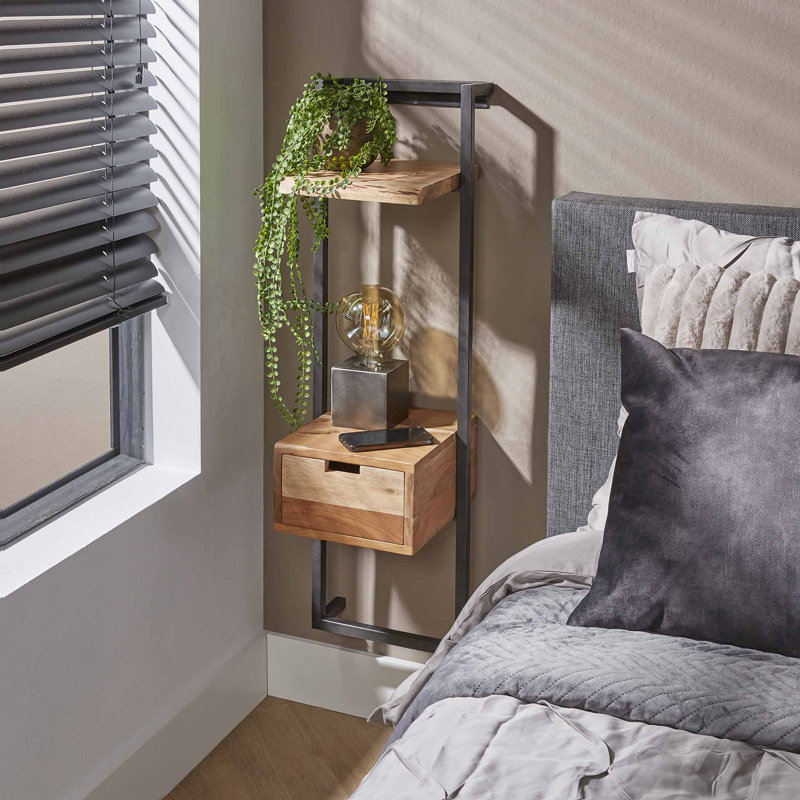 Alaundra 1 Drawer Bedside Table