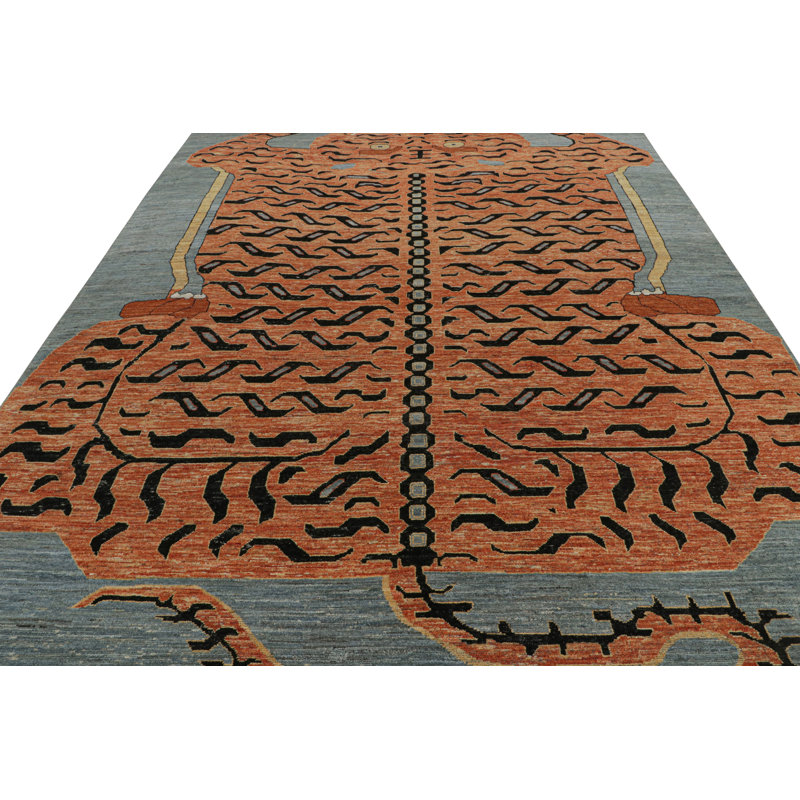 Wool Area Rug, Rectangle 9'3" x 12'7"