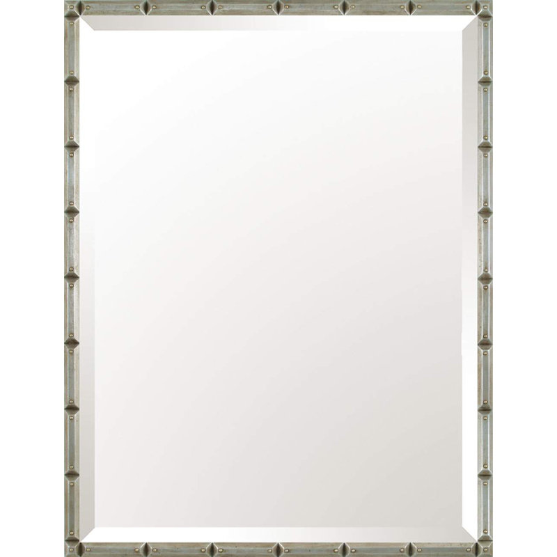Miroir accent biseauté moderne et contemporain, 46 po x 34 po
