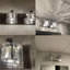 Applique murale pour meuble-lavabo 2 lumières Delvon avec détails en verre transparent et cristal - Éclairage élégant pour les couloirs et les chambres-644365535
