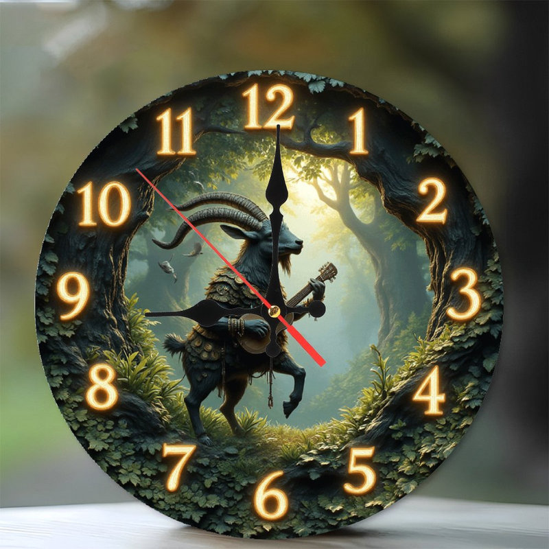 Horloge forêt de chèvre