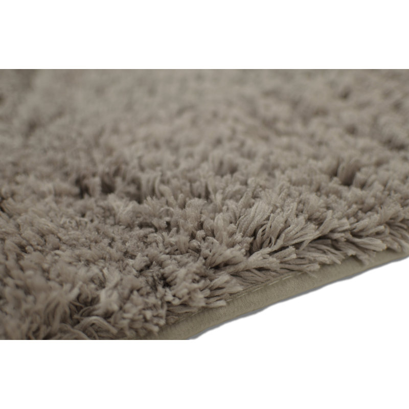 Eiliyah Microfiber Non-Slip Bath Mat, Mocha, 21" W x 34" L